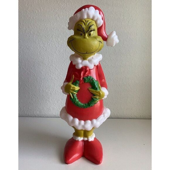 2022 Gemmy The Grinch 24" Christmas Blow Mold 65th Anniversary Dr. Seuss NEW - Picture 1 of 9